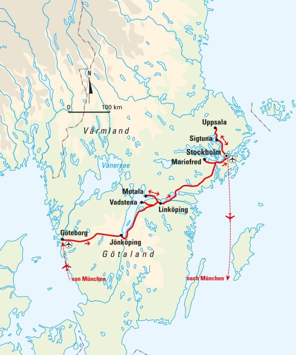 sommer-schweden-karte-102, © Bayerisches Pilgerbüro