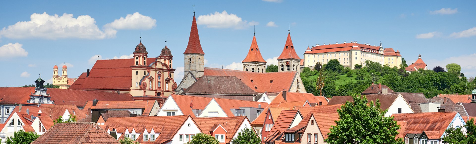 Blick auf Ellwangen, Deutschland, © Manuel Schönfeld - stock.adobe.com